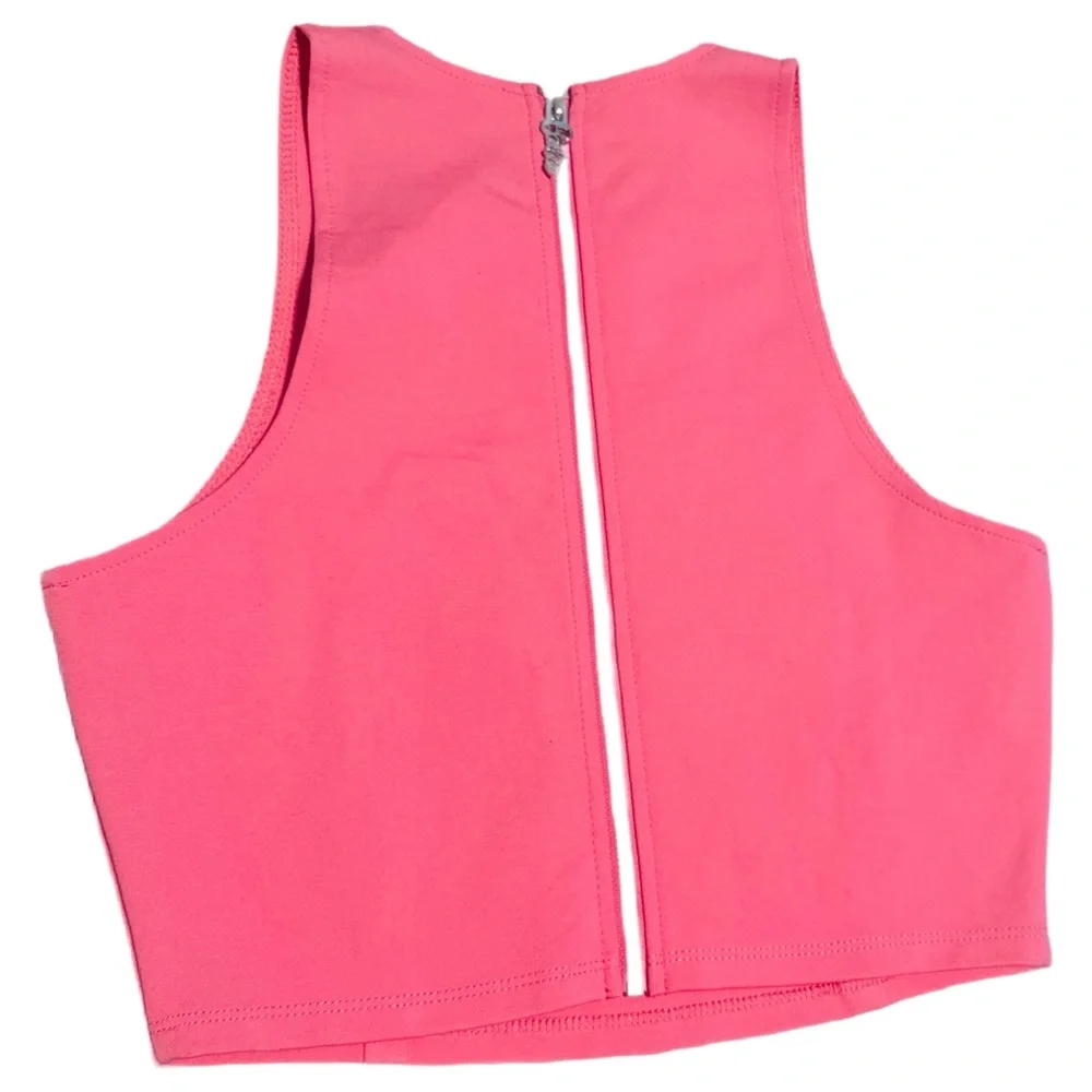 Pink Barbie Rhinestone Crop Top – Y2K Glam - Picture 2 of 3